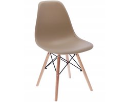 PIANO COFFEE stoel / natuurlijke poten