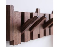 Piano kapstok - walnoot - 12 haken