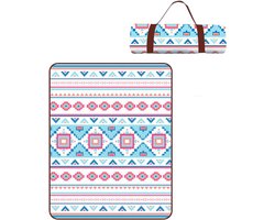 Picknickkleed voor buiten - 150x200cm - Zandloos strandkleed - Draagbare wasbare strandmat picknickkleed - Geschikt voor droge stranden, barbecues, picknicks, wandelen, reizen en kamperen -Lichtblauw