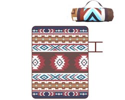 Picknickkleed voor buiten - 150x200cm - Zandloos strandkleed - Draagbare wasbare strandmat picknickkleed - Geschikt voor droge stranden, barbecues, picknicks, wandelen, reizen en kamperen -Rood