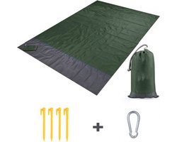 Picknickmat - Strandmat - 200 x 210 - Picknickkleed - Waterbestendig - Buitenkleed - Waterdicht - Opvouwbaar - inclusief 4 haringen