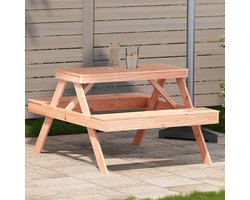 Picknicktafel 105x134x75 cm massief douglashout