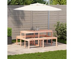 Picknicktafel 160x134x75 cm massief douglashout