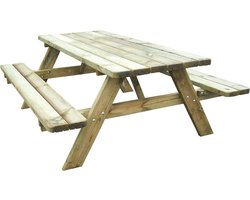 Picknicktafel -180 cm - FSC100%- hout - 1 stuk