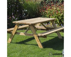 Picknicktafel DeLuxe | Geïmpregneerd | 180 cm | Tuintafel 6 personen