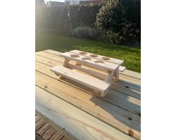 Picknicktafel flessenhouder