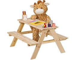 picknicktafel kinderen - 51 x 90 x 78 cm - zithoogte: 28 cm - hout