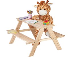 Picknicktafel Kinderen - Speeltafel - Zandtafel - Kinder Tuinset - Camping - Hout