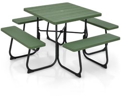 Picknicktafel - Kinderen - Tuintafel - Multifunctionele Picknick tafel - Speeltafel - Geschikt voor Buiten - Metaal