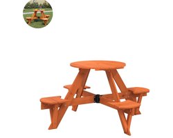 Picknicktafel - Kinderen - Tuintafel - Multifunctionele Picknick tafel - Speeltafel - Geschikt voor Buiten - Vurenhout