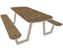 Picknicktafel Lazio | Aluminium/Kunststof | 200cm | 6-8 personen