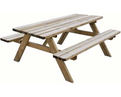Picknicktafel Oslo – 177x154x77 cm - Grenen