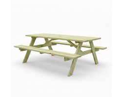 Picknicktafel Solide | Geïmpregneerd | 180 cm | Tuintafel 6 personen | Stevige tafel | IJsseloutdoor