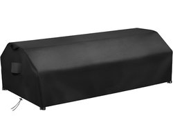 Picknicktafelhoes - Outdoor Cover - Meubels Beschermen - Winddichte Gespen - 190x157x75 cm - Zwart