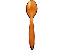 Pico Eierlepeltje Oranje - Set van 6 - Mooi bij het ontbijt - Hoogwaardig materiaal - Italiaans product