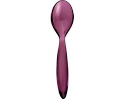 Pico Eierlepeltje Paars - Set van 6 - Mooi bij het ontbijt - Hoogwaardig materiaal - Italiaans product