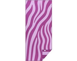 PIECE OF SUN® Strandlaken groot 90x200 cm – Paars / lila – Zandvrij Sneldrogend Microvezel Badlaken – Duurzaam & Lichtgewicht – Voor Strand, Sauna & Reizen - Cadeau voor vrouwen - Cadeaubon 50 euro