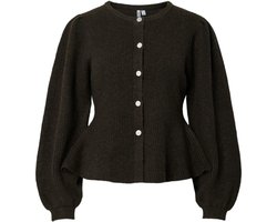 Pieces Vest Pcsilly Ls Puff Knit Cardigan Noos 17166689 Delicioso/melange Dames Maat - XS
