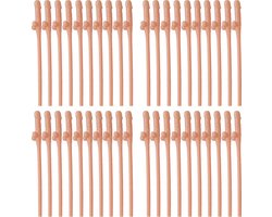 Piemel rietjes - Voordeelverpakking - 40 rietjes - Piemel rietjes - Mix - Herbruikbaar - Vrijgezellenfeest - Penis rietjes - Piemel knuffel