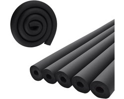 Pijpisolatie schuim pijp, gitaar ondersteuning schuim pijp, holte pijp deksel, gym handvat beschermer en dak rek, vlamvertragende rubber isolatie pijp, zwarte binnendiameter 25mm * wanddikte 9mm * lengte 1.8m