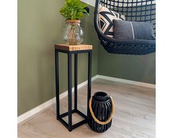 Pilaar/plantentafel "Lexington" - 20 x 20 x 80 cm - Handgemaakt