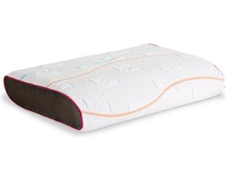 Pillow You Fuchsia| Hoofdkussen | Ergonomisch | Geschikt voor rugslapers en zijslapers | Wasbare tijk op 60 graden | Ventilerend | Anti allergeen | Traagschuim |