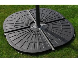 PimXL Parasoltegels - 4x20kg - Massief Beton met Kunststof Coating