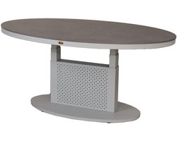 Pine Valley verstelbare lounge tafel mist grey 150 x 90 cm Oosterik...