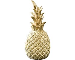 Pineapple Vintage Sculptuur - Decoratie - Figuur - Woonkamer - Wijnkast - Raam - Bureau Decoratie - Goud - S