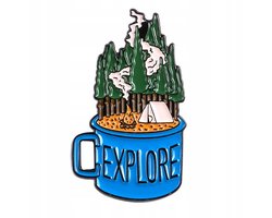 PINETS Explore Broche: Berg, Reizen, Tent, Bos