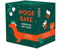 Pineut® Hondensnacks – Woofbake Pupcakes | Christmas Giftpack BIO | DIY Kerstcadeau voor Honden | Verantwoorde Hondenkoekjes | Feestelijke Pupcake voor Hond (en Baas) | Perfect Kerstcadeau
