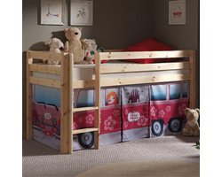 Pino Halfhoogslaper Grenen  Met Speelgordijn Princess