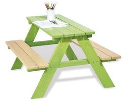 Pinolino Kinderpicknicktafel Nicki voor 4 groen