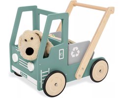 Pinolino - Leren loopwagen 'Kipplaster Fred', groen