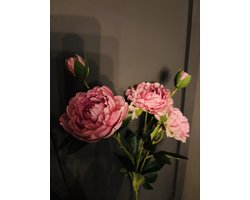 Pioenroos | Fuchsia | Roze | Peony | Decoratieve tak | Kunstbloem |Trendy | Woonaccessoires | Woonaccessoire | Boeket | Bloemen | Lente | Pasen | Woon | Wonen | Woninginrichting | Eyecatcher | Trendy | Trending | Accessoire | Woondecoratie