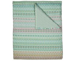 Pip Studio Ashanti Bedsprei - 270x260 cm - Groen