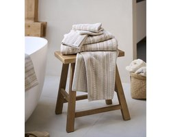 Pip Studio badgoed Geometric Print sand - gastendoekje 30x50 cm