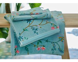 PIP Studio badgoed Les Fleurs blauw - Washand 16x22 cm