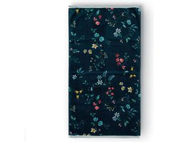 PIP Studio badgoed Les Fleurs dark blue - handdoek 55x100 cm