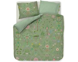 Pip Studio Bamboleo Dekbedovertrek - Eenpersoons - 140x200/220 cm - Groen