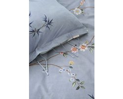 Pip Studio Bamboo Blossom Cushion Sierkussen - 35 x 60 cm cm - Licht blauw