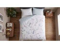 Pip Studio Bamboo Blossom dekbedovertrek - Eenpersoons - 140 x 200/220 cm - Wit