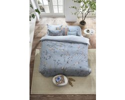 Pip Studio Bamboo Blossom kussensloop - Lichtblauw - 60 x 70 cm