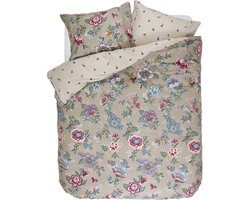 PiP Studio Berry Bird Dekbedovertrek - Tweepersoons - 200x200/220 cm - Khaki