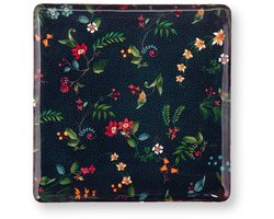 Pip Studio - Berry Blues - Dienblad - Rond Dienblad - Metaal - Donkerblauw - 30,5 x 30,5 cm