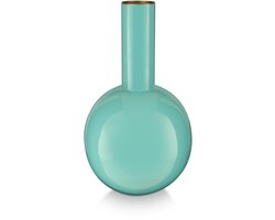Pip Studio - Bloemenvaas - Woonaccessoires - Blauwe vaas - Metaal - 15x26cm