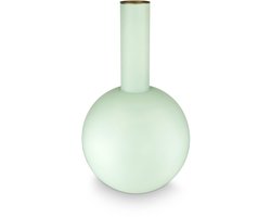 Pip Studio - Bloemenvaas - Woonaccessoires - Blauwe vaas - Metaal - 24.5x42cm