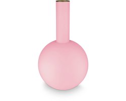 Pip Studio - Bloemenvaas - Woonaccessoires - Roze vaas - Metaal - 24.5x42cm
