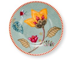 Pip Studio - Blooming Tales Petit Four bord - Porselein - Blauw - 12cm