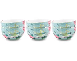 Pip Studio Blushing Birds Kommen - Ontbijtkom - Ronde schaaltjes - Servies set van 6 - 12cm